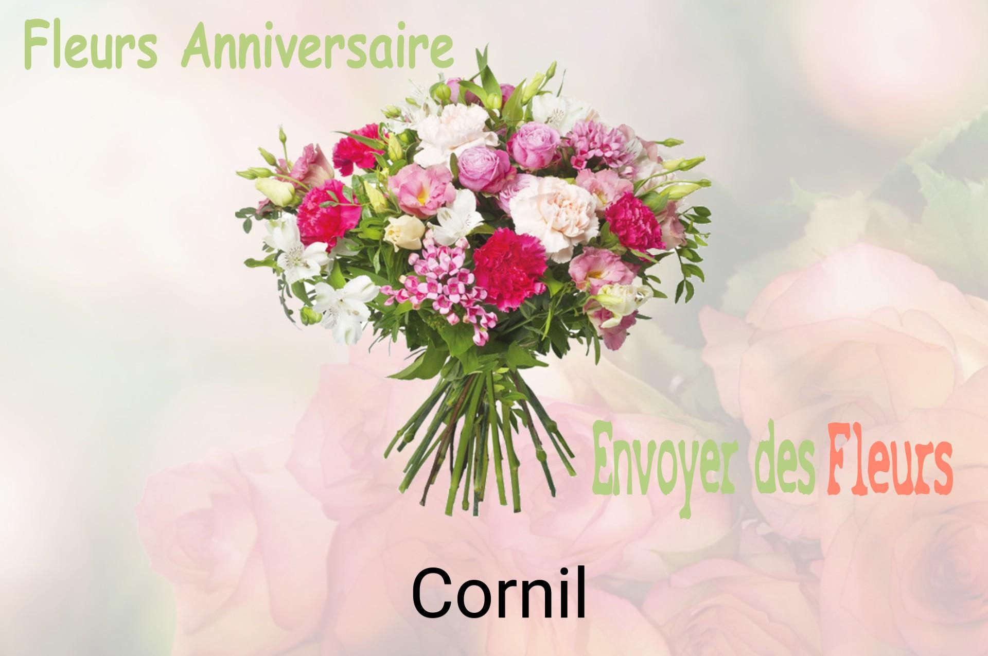 Bouquet de fleurs d’anniversaire livré à Cornil